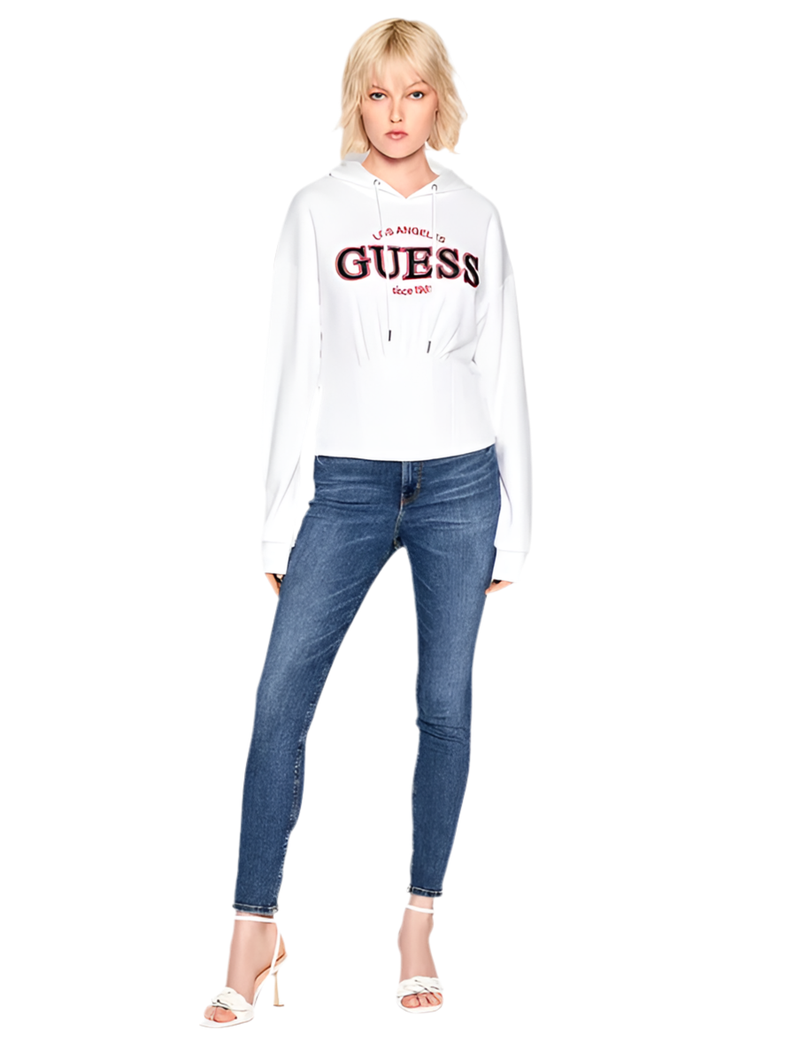 Felpa donna con cappuccio Regular Guess