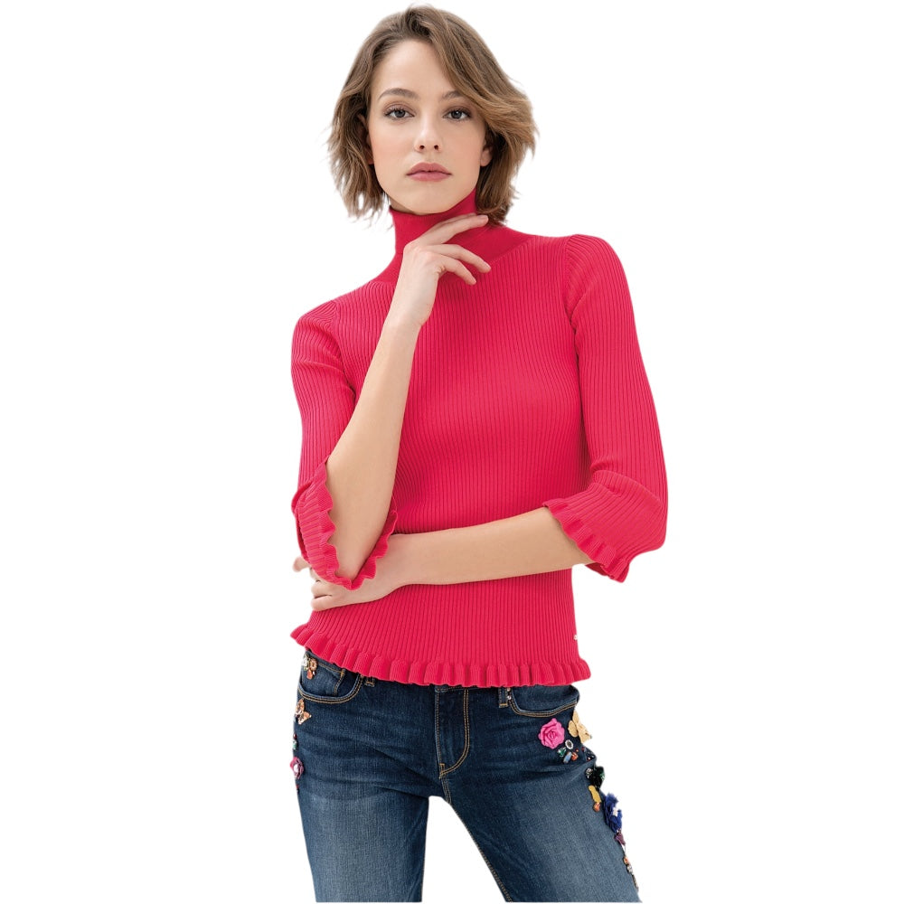 Maglia donna aderente a coste