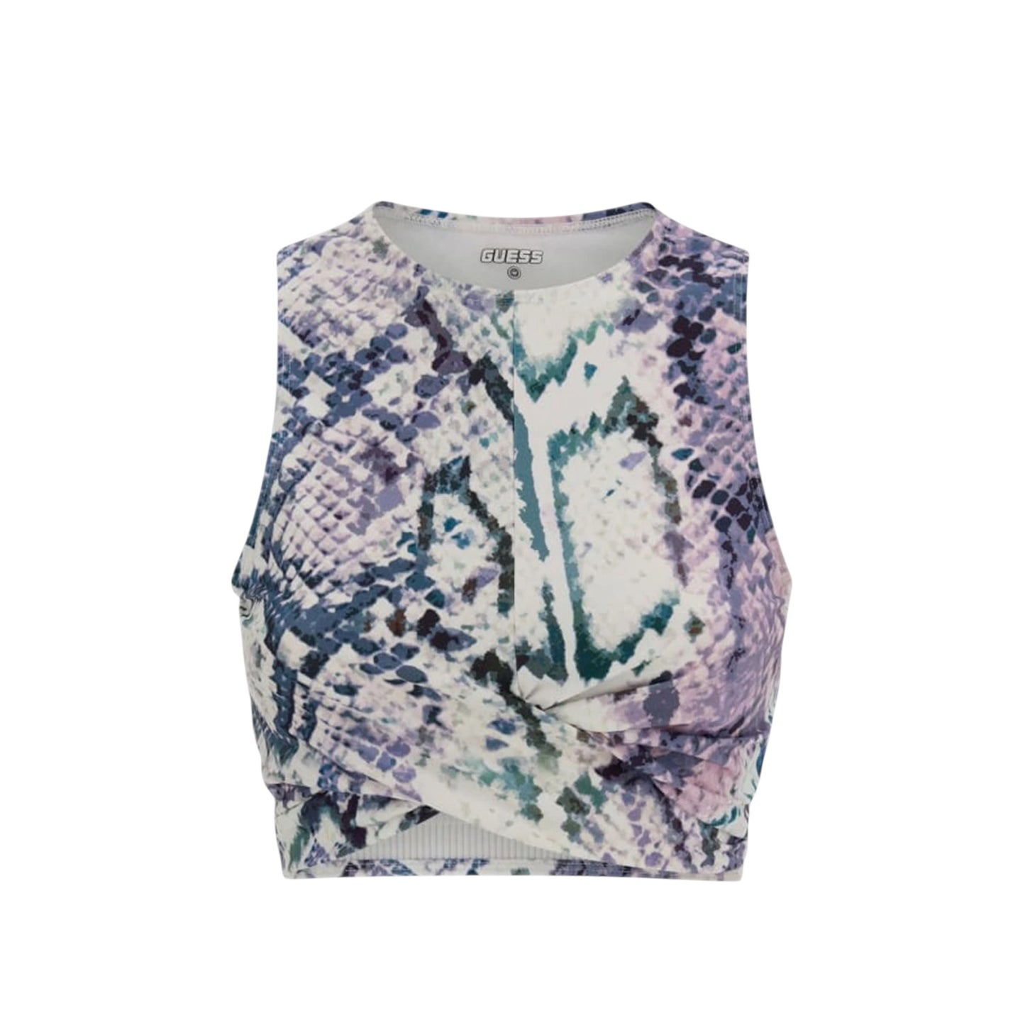 Maglia crop donna Guess animalier