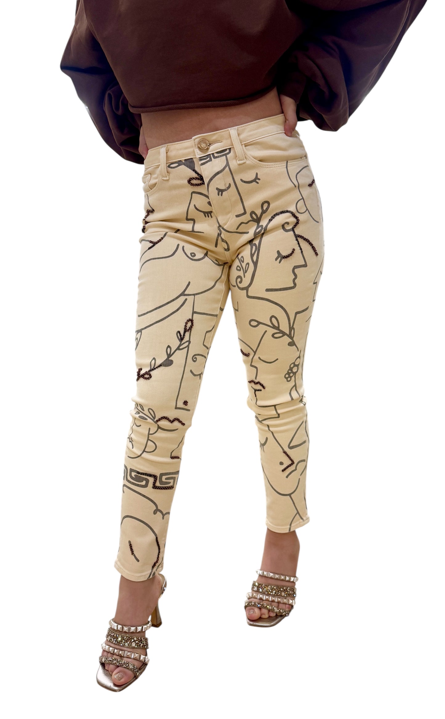 Jeans Fracomina effetto push up disegno a tratto