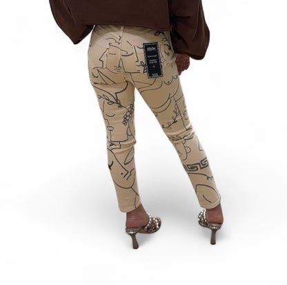 Jeans Fracomina effetto push up disegno a tratto