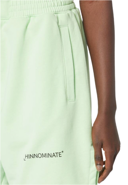 Pantaloni corti in cotone con stampa verde Hinnominate
