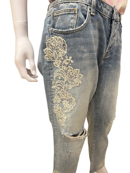 Jeans in pizzo Fracomina