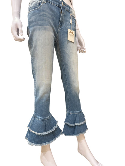 Jeans Fracomina con balze
