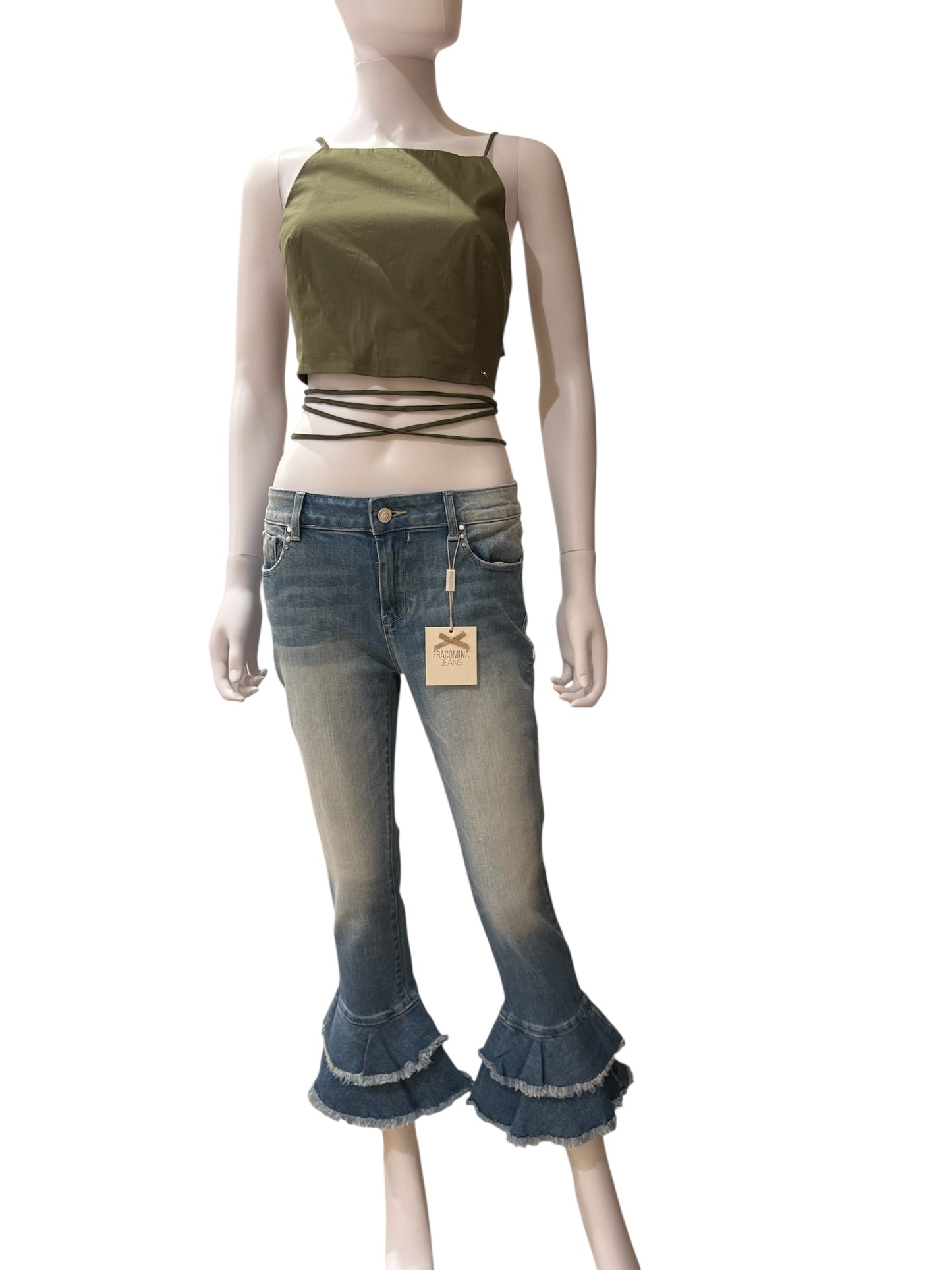 Jeans Fracomina con balze