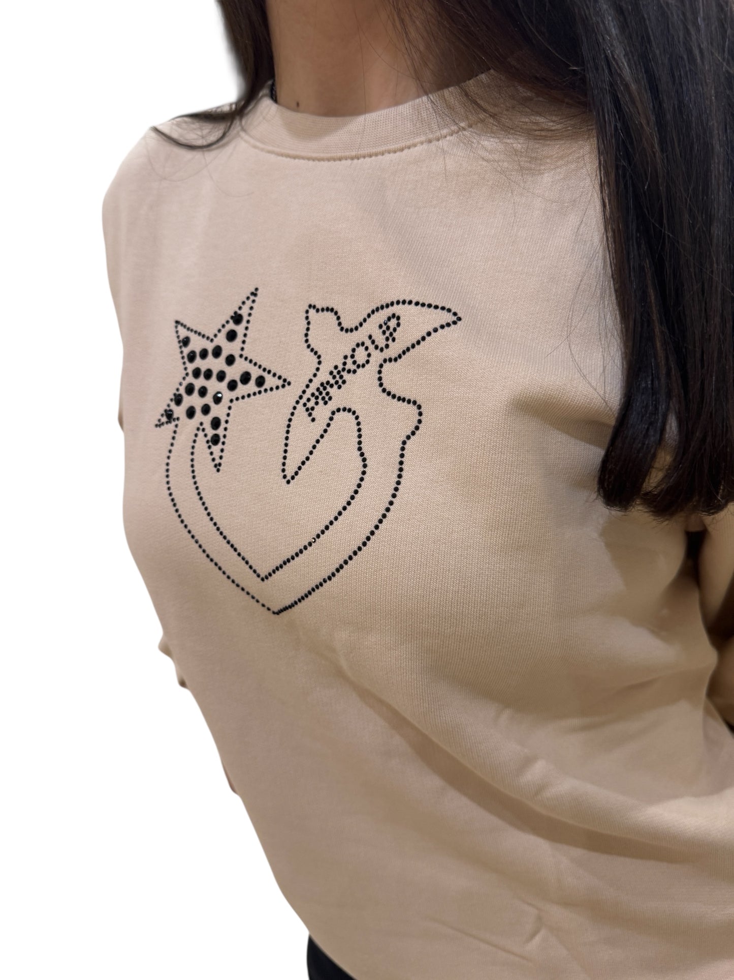 Felpa Pinko up colore sabbia