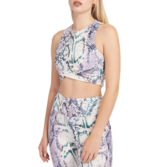 Maglia crop donna Guess animalier
