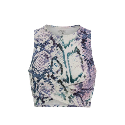 Maglia crop donna Guess animalier